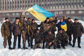 Soldiers of the First Battalion of the Volyn territorial defense