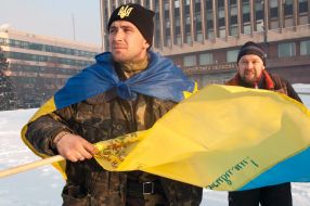 Soldier of the First Battalion of the Volyn territorial defense