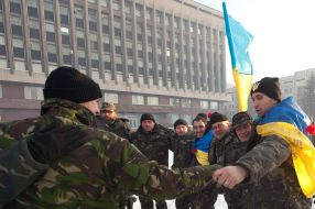 Soldier of the First Battalion of the Volyn territorial defense