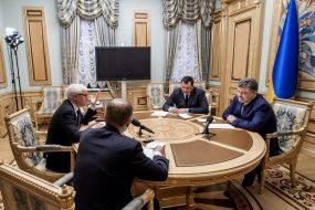 Meeting of Petro Poroshenko and Giovanni Kessler