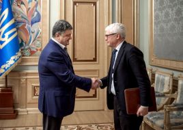 Meeting of Petro Poroshenko and Giovanni Kessler