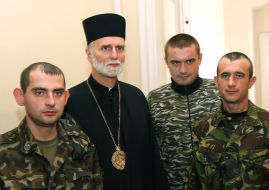 Boris Gudziak near military