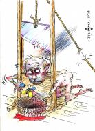 Caricature of Oleg Smal