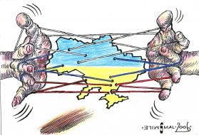Caricature of Oleg Smal