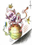 Caricature of Oleg Smal