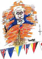 Caricature of Oleg Smal