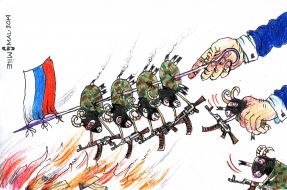 Caricature of Oleg Smal