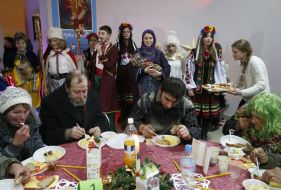 Christmas dinner for the poor