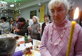 Christmas dinner for the poor