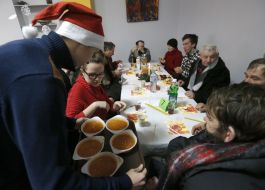 Christmas dinner for the poor