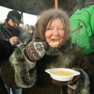 Участники празднования "Казацкое Рождество"