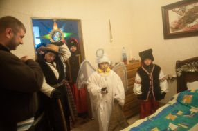 Участники празднования "Казацкое Рождество"