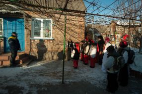 Участники празднования "Казацкое Рождество"