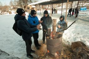 Участники празднования "Казацкое Рождество"