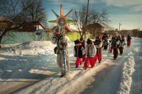 Участники празднования "Казацкое Рождество"