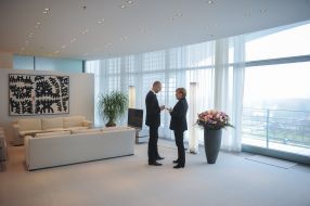 Arseniy Yatsenyuk and Angela Merkel