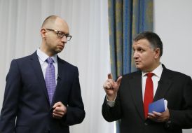 Arseniy Yatsenyuk and Arsen Avakov