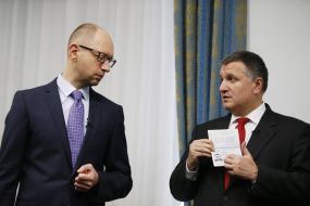 Arseniy Yatsenyuk and Arsen Avakov