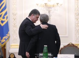 Petr Poroshenko and Victor Musiyaka