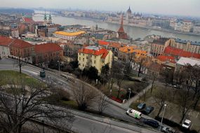 View of Danube River and the Hungarian Parliament building