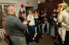Participants of Malanka celebration