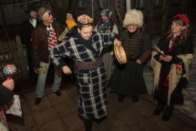 Participants of Malanka celebration