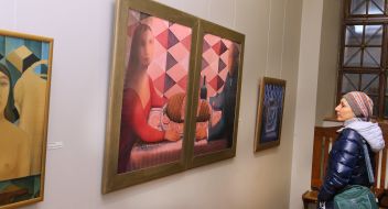 Exhibition of paintings on silk by Anna Atoyan