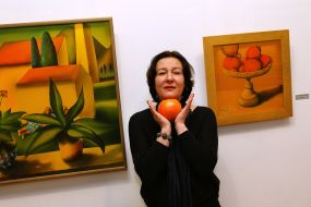 Exhibition of paintings on silk by Anna Atoyan