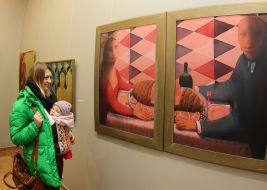 Exhibition of paintings on silk by Anna Atoyan