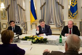 Petr Poroshenko, Pavеl Klimkin and Valery Chaly