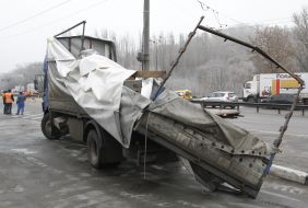 Наслідки ДТП на вул. Теліги