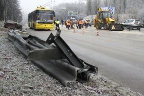 Наслідки ДТП на вул. Теліги