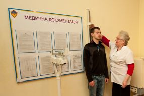 Recruits undergo a medical examination