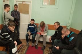 Recruits undergo a medical examination