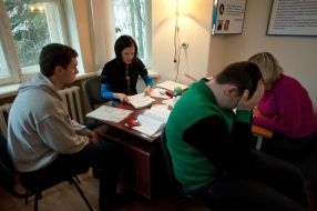 Recruits undergo a medical examination