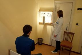 Recruits undergo a medical examination