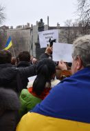 Акция протеста против терроризма "Je suis Volnovakha"