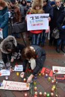 Акция протеста против терроризма "Je suis Volnovakha"