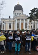 Акция протеста против терроризма "Je suis Volnovakha"