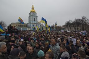 Marchers solidarity against terrorism