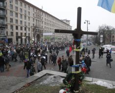 Marchers solidarity against terrorism