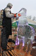 Competition of ice sculptures