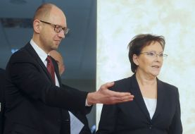 Арсений Яценюк и Эва Копач