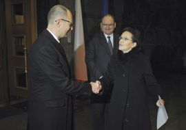 Арсений Яценюк и Эва Копач