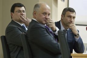 Aleksandr Kvitashvili and Vitaliy Klichko