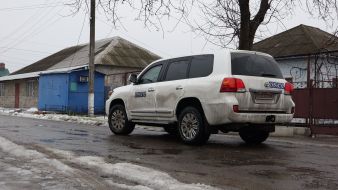 Последствия обстрела поселка Сартана