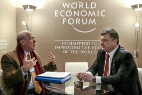 Petr Poroshenko and Jose Angel Gurria