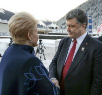 Petr Poroshenko and Dalia Grybauskaite