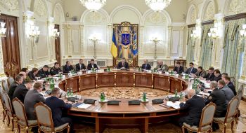 Заседание СНБО под председательством Петра Порошенко