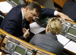 Yulia Tymoshenko and Oleg Lyashko